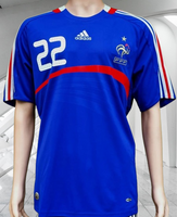 FRANCE 2008 EURO QUALIFICATION RIBERY 22 HOME ADIDAS JERSEY SHIRT MAILLOT LARGE # 620139