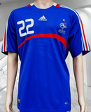 FRANCE 2008 EURO QUALIFICATION RIBERY 22 HOME ADIDAS JERSEY SHIRT MAILLOT LARGE # 620139