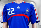 FRANCE 2008 EURO QUALIFICATION RIBERY 22 HOME ADIDAS JERSEY SHIRT MAILLOT LARGE # 620139