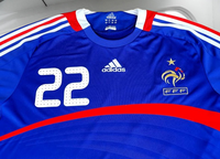 FRANCE 2008 EURO QUALIFICATION RIBERY 22 HOME ADIDAS JERSEY SHIRT MAILLOT LARGE # 620139