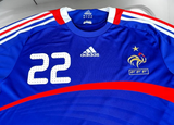 FRANCE 2008 EURO QUALIFICATION RIBERY 22 HOME ADIDAS JERSEY SHIRT MAILLOT LARGE # 620139