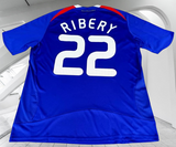 FRANCE 2008 EURO QUALIFICATION RIBERY 22 HOME ADIDAS JERSEY SHIRT MAILLOT LARGE # 620139