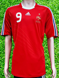 FRANCE 2008 EURO QUALIFICATION BENZEMA 9 AWAY ADIDAS JERSEY SHIRT MAILLOT  LARGE # 618916