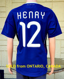 FRANCE 2010 WORLD CUP SOUTH AFRICA HENRY 12 HOME ADIDAS JERSEY SHIRT LARGE  # P41040  SOLD!!