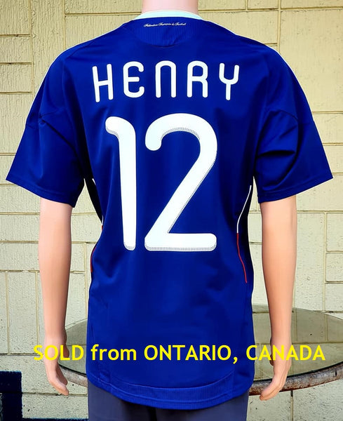 FRANCE 2010 WORLD CUP SOUTH AFRICA HENRY 12 HOME ADIDAS JERSEY SHIRT LARGE  # P41040  SOLD!!