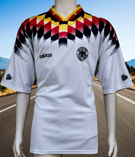 GERMANY 1994 WORLD CUP QUARTER FINALS RARE HOME ADIDAS JERSEY SHIRT TRIKOT  EXTRA LARGE