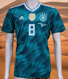 GERMANY 2018 WORLD CUP ADIDAS CLIMALITE KROOS 8 AWAY JERSEY SHIRT M #BR3144