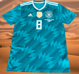 GERMANY 2018 WORLD CUP ADIDAS CLIMALITE KROOS 8 AWAY JERSEY SHIRT M #BR3144