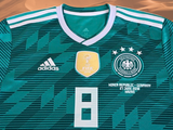 GERMANY 2018 WORLD CUP ADIDAS CLIMALITE KROOS 8 AWAY JERSEY SHIRT M #BR3144