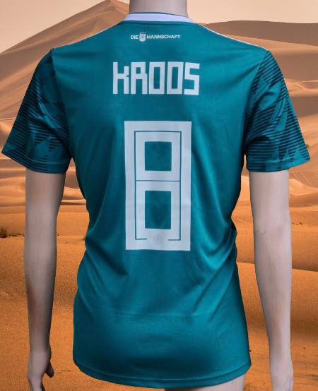 GERMANY 2018 WORLD CUP ADIDAS CLIMALITE KROOS 8 AWAY JERSEY SHIRT M B vintage soccer jersey