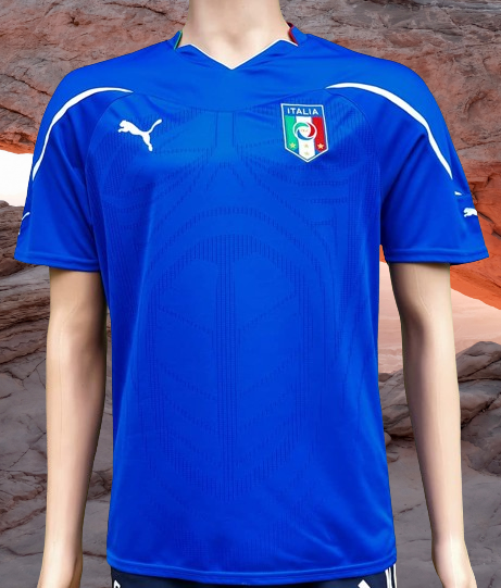 ITALY 2010 WORLD CUP QUALIFICATION HOME JERSEY PUMA SHIRT MAGLIA CAMISETA MEDIUM