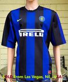 ITALIAN CALCIO INTER MILAN 2000-01 COPPA ITALIA QUARTER FINALS HOME NIKE SHIRT MAGLIA LARGE    SOLD !!!