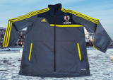 JAPAN 2013 TIRO13 PRESENTATION GRAY & YELLOW ADIDAS CLIMALITE JACKET  ジャージーシャツ MEDIUM # L15341