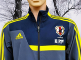 JAPAN 2013 TIRO13 PRESENTATION GRAY & YELLOW ADIDAS CLIMALITE JACKET  ジャージーシャツ MEDIUM # L15341