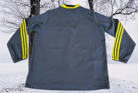 JAPAN 2013 TIRO13 PRESENTATION GRAY & YELLOW ADIDAS CLIMALITE JACKET  ジャージーシャツ MEDIUM # L15341