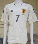 JAPAN 2004 AFC ASIAN CUP CHAMPION NAKATA 7 AWAY JERSEY ADIDAS PLAYER VERSION SHIRT M