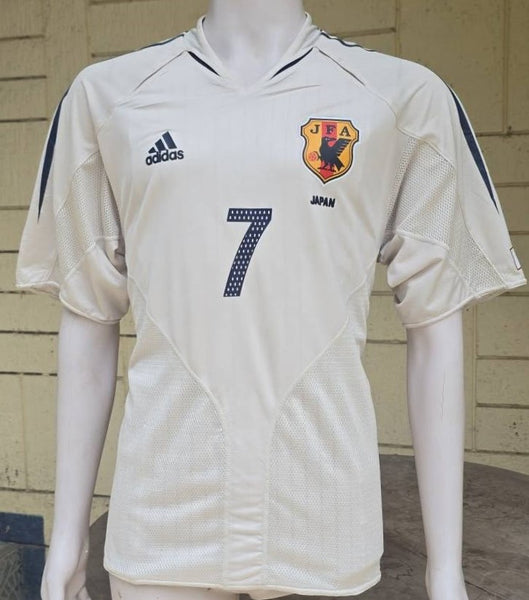 JAPAN 2004 AFC ASIAN CUP CHAMPION NAKATA 7 AWAY JERSEY ADIDAS PLAYER VERSION SHIRT M