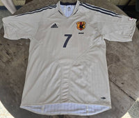 JAPAN 2004 AFC ASIAN CUP CHAMPION NAKATA 7 AWAY JERSEY ADIDAS PLAYER VERSION SHIRT M