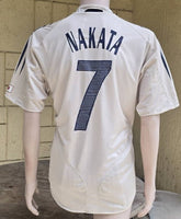 JAPAN 2004 AFC ASIAN CUP CHAMPION NAKATA 7 AWAY JERSEY ADIDAS PLAYER VERSION SHIRT M