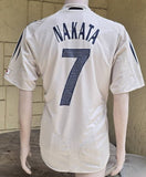 JAPAN 2004 AFC ASIAN CUP CHAMPION NAKATA 7 AWAY JERSEY ADIDAS PLAYER VERSION SHIRT M