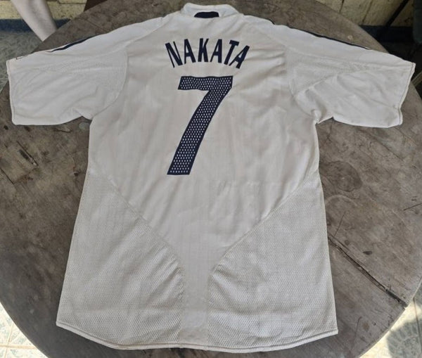 JAPAN 2004 AFC ASIAN CUP CHAMPION NAKATA 7 AWAY JERSEY ADIDAS
