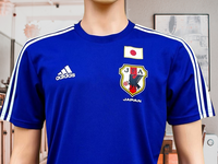 JAPAN 2014-2015 REPLICA TEE HOME JERSEY ADIDAS SHIRT MEDIUM JAPAN 2014-2015 REPLICA TEE HOME JERSEY ADIDAS SHIRT MEDIUM