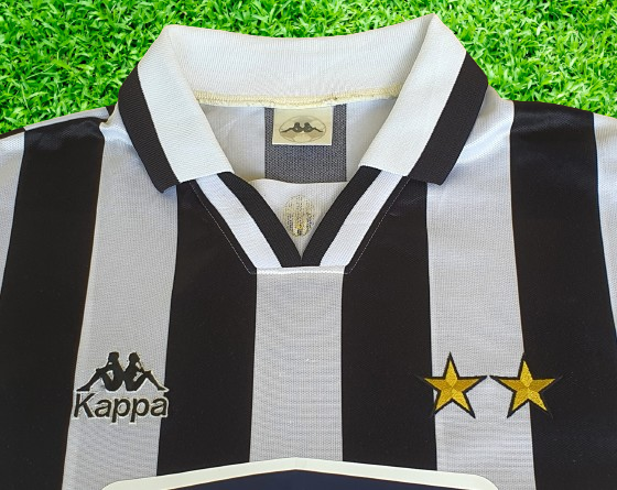 Vintage Soccer Jersey Kappa Italian Calcio Juventus FC 1994 1995 Serie A Coppa italia Champion Home Kappa Jersey Shirt Maglia Camiseta Large