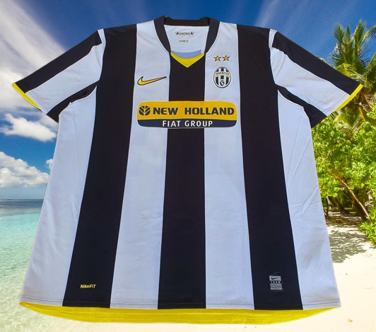 Vintage Soccer Jersey Nike Dri Fit Italian Calcio Juventus FC 2008 09 SERIE A Finals Del Piero 10 Home Jersey Nike Shirt Maglia Camiseta Extra Large 287402 010