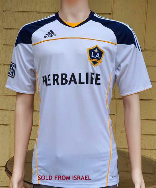 USA MLS LA GALAXY 2010-2011 MLS CUP, CA. CLASICO CHAMPION HOME ADIDAS JERSEY M #O22745  SOLD !!