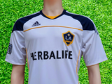 USA MLS LA GALAXY 2010-2011 MLS CUP, CA. CLASICO CHAMPION HOME ADIDAS JERSEY M #O22745