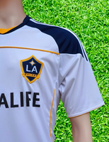 USA MLS LA GALAXY 2010-2011 MLS CUP, CA. CLASICO CHAMPION HOME ADIDAS JERSEY M #O22745