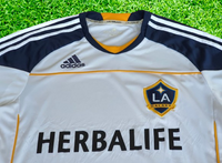 USA MLS LA GALAXY 2010-2011 MLS CUP, CA. CLASICO CHAMPION HOME ADIDAS JERSEY M #O22745