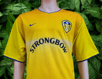 ENGLISH PREMIER LEEDS UNITED FC 2002-2003 MEMORABILIA MARK VIDUKA 9 AWAY NIKE JERSEY SHIRT XL