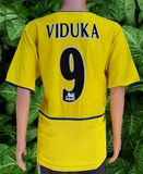 ENGLISH PREMIER LEEDS UNITED FC 2002-2003 MEMORABILIA MARK VIDUKA 9 AWAY NIKE JERSEY SHIRT XL