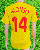 ENGLISH PREMIER  LIVERPOOL FC 2006-2007 JERSEY REEBOK ALONSO 14 AWAY SHIRT SIZE S -M