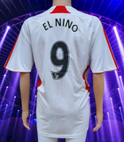 ENGLISH PREMIER LIVERPOOL FC 2007-2008 TOP GOAL SCORER TORRES " El Niño " AWAY ADIDAS JERSEY SHIRT X-LARGE # 694745