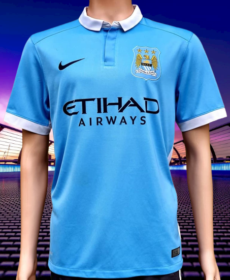 Manchester City No10 Kun Aguero Away Soccer Club Jersey