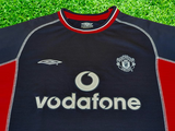 ENGLISH PREMIER MANCHESTER UNITED FC 2000-01 FA LEAGUE CHAMPION UMBRO 3rd JERSEY SHIRT MEDIUM