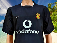 ENGLISH PREMIER MANCHESTER UNITED FC 2003-2004 FA CUP CHAMPION AWAY NIKE JERSEY SHIRT LARGE