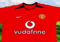 ENGLISH PREMIER MANCHESTER UNITED FC 2002-03 EPL CHAMPION HOME NIKE JERSEY SHIRT MEDIUM