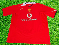 ENGLISH PREMIER MANCHESTER UNITED FC 2004-05 FA CUP RUNNERS-UP HOME NIKE JERSEY SHIRT XL