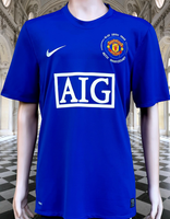 ENGLISH PREMIER MANCHESTER UNITED FC 2008-2009 FOUR CUP CHAMPION NIKE THIRD JERSEY SHIRT LARGE # 287615-403