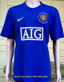 ENGLISH PREMIER MANCHESTER UNITED FC 2008-2009 FOUR CUP CHAMPION NIKE THIRD JERSEY SHIRT LARGE # 287615-403  SOLD!!!