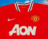 ENGLISH PREMIER MANCHESTER UNITED FC 2011-2012 COMMUNITY SHIELD CHAMPION WAYNE ROONEY 10 HOME JERSEY SHIRT LARGE # 376896-105