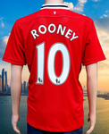 ENGLISH PREMIER MANCHESTER UNITED FC 2011-2012 COMMUNITY SHIELD CHAMPION WAYNE ROONEY 10 HOME JERSEY SHIRT LARGE # 376896-105