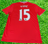 ENGLISH PREMIER MANCHESTER UNITED FC 2011-2012 COMMUNITY SHIELD CHAMPION  VIDIC 15 HOME NIKE JERSEY SHIRT CAMISETA LARGE # 423932-623