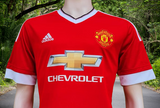 ENGLISH PREMIER MANCHESTER UNITED FC 2015-2016 FA CUP CHAMPION MARTIAL 9 HOME ADIDAS JERSEY SHIRT LARGE