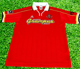 JAPAN J-LEAGUE NAGOYA GRAMPUS EIGHT 1999 EMPEROR'S CUP CHAMPION LE COQ SPORTIF JERSEY HOME SHIRT LARGE  ジャージーシャツ