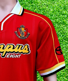 JAPAN J-LEAGUE NAGOYA GRAMPUS EIGHT 1999 EMPEROR'S CUP CHAMPION LE COQ SPORTIF JERSEY HOME SHIRT LARGE  ジャージーシャツ