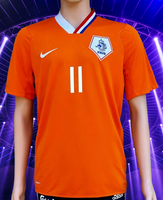 Holland No11 Robben Home Long Sleeves Soccer Country Jersey